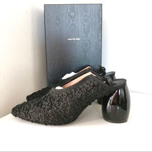 Dries Van Noten sling back pumps with embroidery